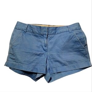 J. Crew Light Blue Chino Shorts, Size 6